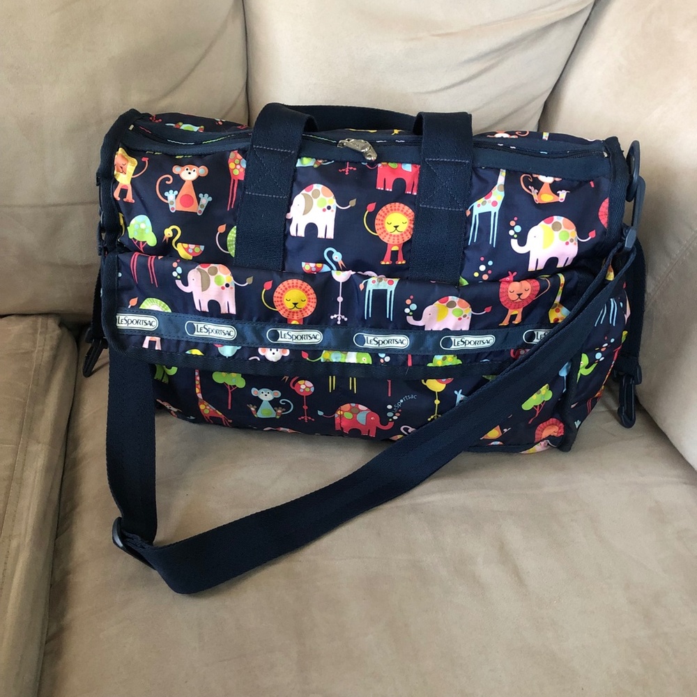 Lesportsac Baby Travel Bag Zoo Cute Animals Messenger… Gem